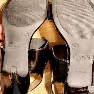 Cato Stretchy Black Glossy Heal